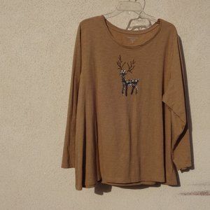 Coldwater Creek XXXL Reindeer Sweater